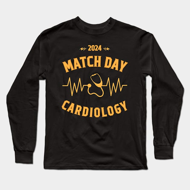 Cardiology Match Day 2024 Tee Long Sleeve T-Shirt by Kicosh